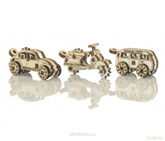 Drewniane puzzle 3D Zabytkowy transport [PUZZLE]
