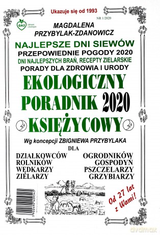 Ekologiczny Poradnik Księżycowy 2020 [KSIĄŻKA]