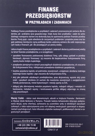 Finanse przedsiębiorstw w przykładach i zadaniach - Maciej Ciołek [KSIĄŻKA]