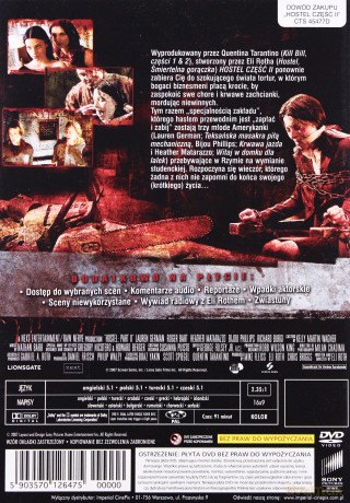 Hostel 2 wersja nieocenzurowana [DVD]