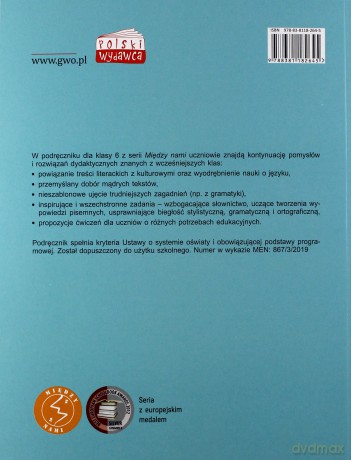 Język polski Szkoła podstawowa 6 Między nami Podręcznik - Agnieszka Łuczak, Anna Murdzek [KSIĄŻKA]