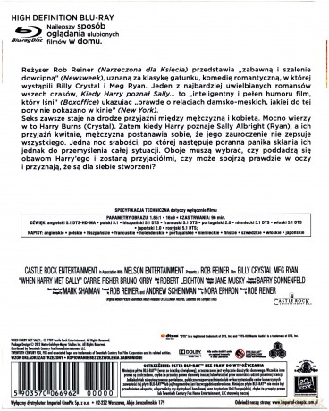 Kiedy Harry poznał Sally (polski lektor) [Blu-Ray]
