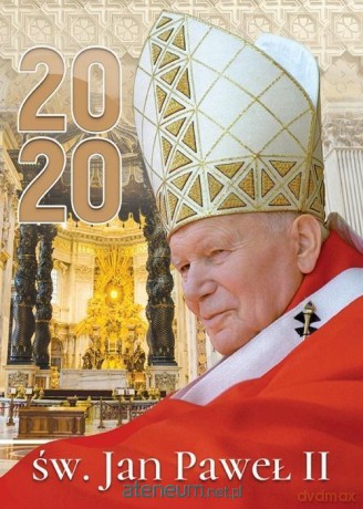 Kalendarz 2020 Ścienny św. Jan Paweł II ekonomiczny [KALENDARZ]