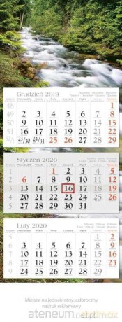 Kalendarz 2020 Trójdzielny Ekonom. Ruczaj KE2 [KALENDARZ]