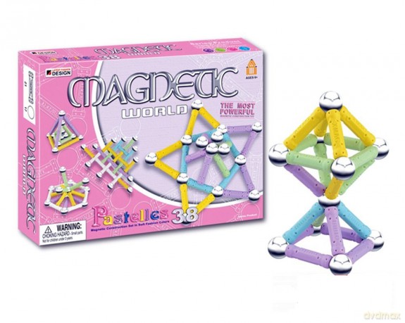 Klocki magnetyczne 38 el. [KLOCKI]
