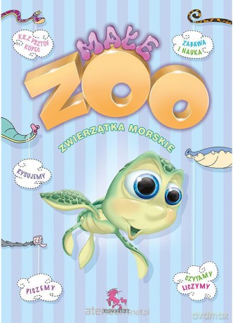 Kolorowanka małe ZOO. Zwierzątka morskie - Krzysztof Kopeć [KSIĄŻKA]