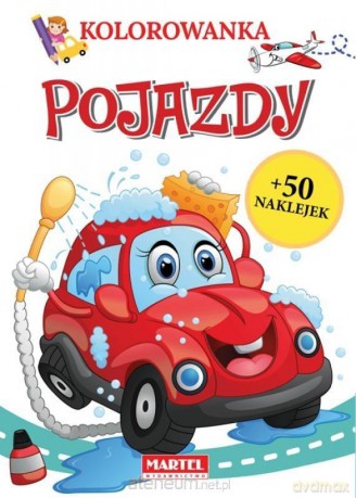 Kolorowanka z naklejkami Pojazdy [KSIĄŻKA]