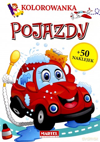 Kolorowanka z naklejkami Pojazdy [KSIĄŻKA]