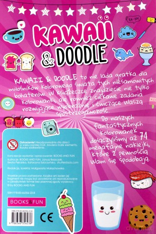 Kreatywne kolorowanie Kawaii and Doodle [KSIĄŻKA]