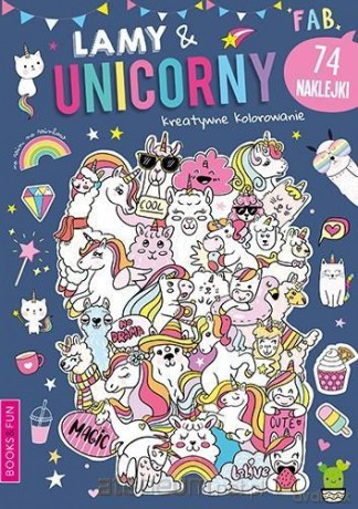 Kreatywne kolorowanie Lama and Unicorny [KSIĄŻKA]