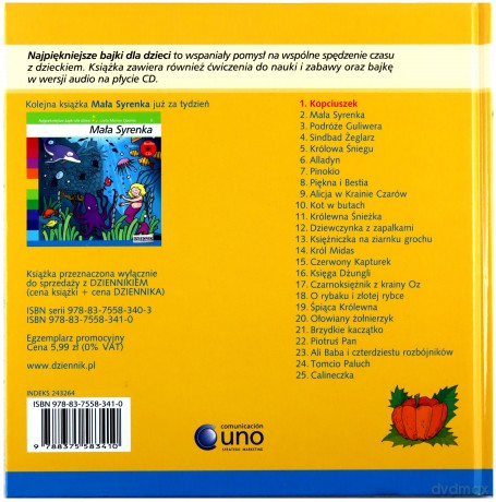Najpiękniejsze bajki dla dzieci 01: Kopciuszek (booklet) [AUDIOBOOK] (booklet) [CD]