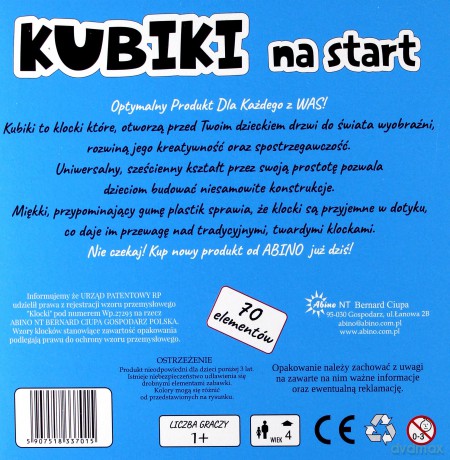 Kubiki na start 70 el. [KLOCKI]