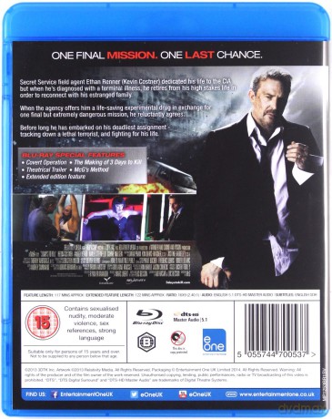 3 Days To Kill (72 godziny) [Blu-Ray]