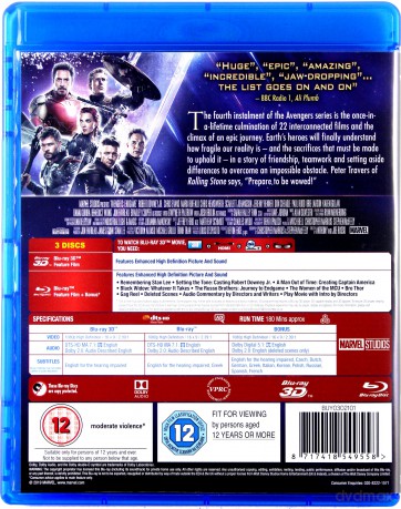 Avengers: Endgame (Koniec gry) [Blu-Ray]