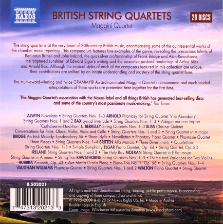 Maggini Quartet: British String Quartets [20CD]