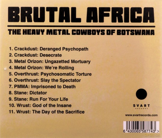 Brutal Africa - The Heavy Metal Cowboys Of Botswana [CD]