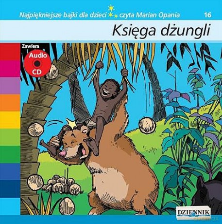 Najpiękniejsze bajki dla dzieci 16: Księga Dżungli [AUDIOBOOK] [książka]+[CD]