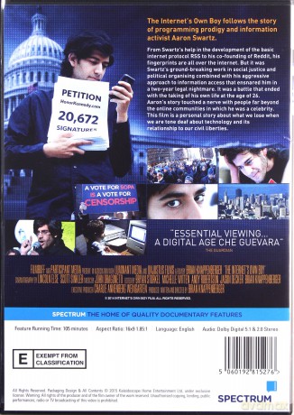 The Internet's Own Boy (Aaron Swartz: Sieć jest nasza) [DVD]