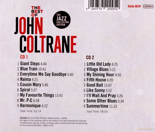 John Coltrane: The Best Of John Coltrane [2CD]