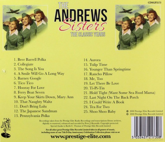 Andrews Sisters: The Classic Years [CD]