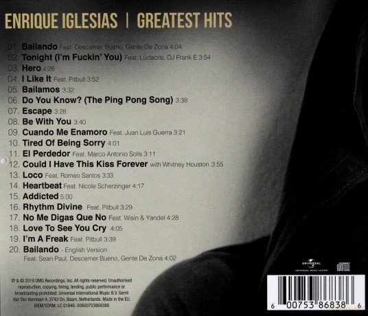 Enrique Iglesias: Greatest Hits [CD]