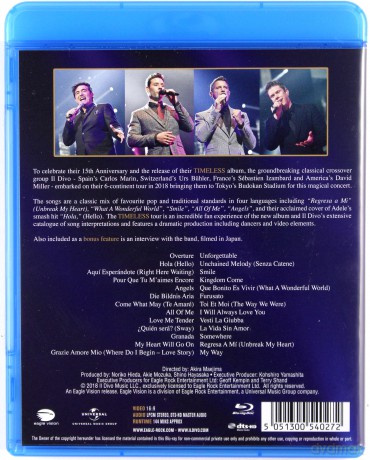 Il Divo: Timeless Live In Japan [Blu-Ray]
