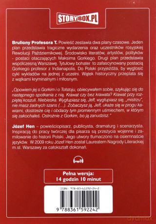 Bruliony Profesora T - Józef Hen [AUDIOBOOK] [CD-MP3]