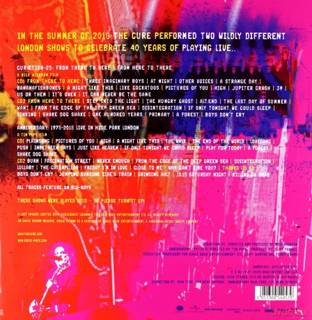 The Cure: Curaetion 25 - Anniversary (Limited) [BOX] [4CD]+[2xBlu-Ray]