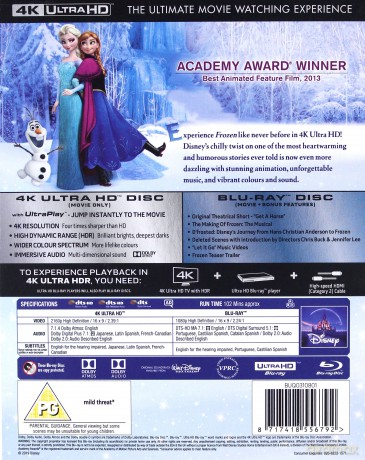 Frozen (Kraina Lodu) (Disney) [Blu-Ray 4K]+[Blu-Ray]