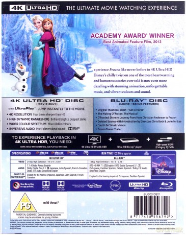Frozen (Kraina Lodu) (Disney) [Blu-Ray 4K]+[Blu-Ray]