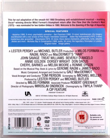 Hair (40th Anniversary Edition) [Blu-Ray]+[DVD]