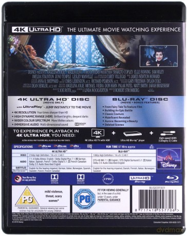 Maleficent (Czarownica) (Disney) [Blu-Ray 4K]+[Blu-Ray]