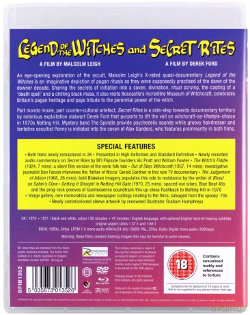Secret Rites / Legend Of The Witches [Blu-Ray]+[DVD]