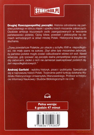 Drugiej Rzeczypospolitej początki - Andrzej Garlicki [AUDIOBOOK] [CD-MP3]