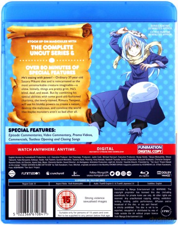 The Time I Got Reincarnated As A Slime: Season 1 Part 1 [2xBlu-Ray]