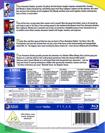 Toy Story 1-4 Complete [5xBlu-Ray]