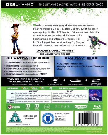 Toy Story 3 [Blu-Ray 4K]+[Blu-Ray]