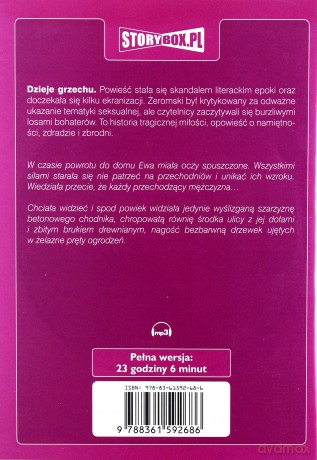 Dzieje grzechu - Stefan Żeromski [AUDIOBOOK] [CD-MP3]