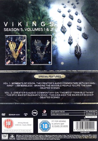 Vikings Season 5: Volumes 1 & 2 (Wikingowie) [DVD]