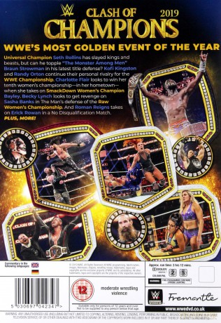 WWE: Clash Of Champions 2019 [2DVD]