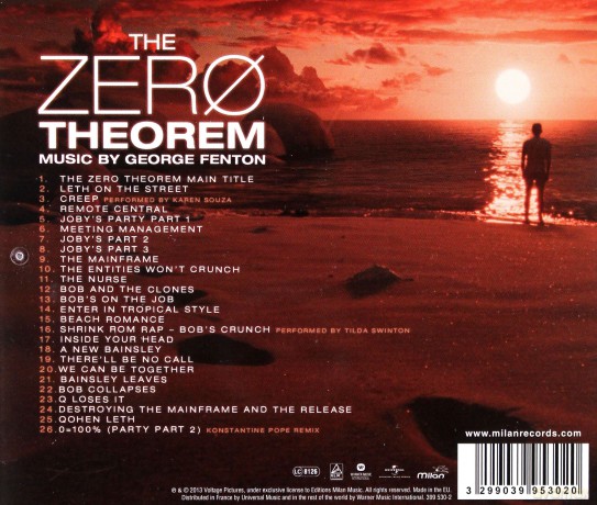 The Zero Theorem soundtrack (Teoria wszystkiego) [CD]