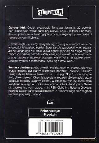 Gorący lód - Tomasz Jastrun [AUDIOBOOK] [CD-MP3]