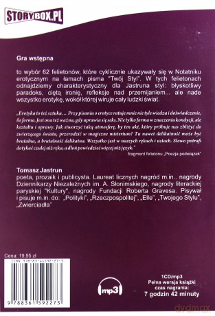 Gra Wstępna - Tomasz Jastrun [AUDIOBOOK] [CD-MP3]