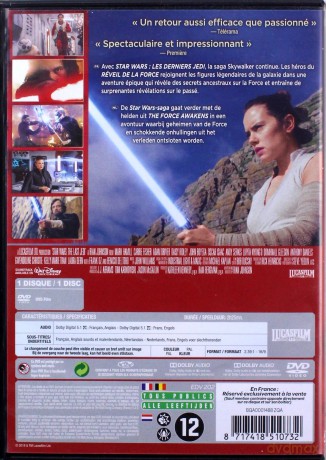 Star Wars: Episode VIII - The Last Jedi (Gwiezdne wojny: Ostatni Jedi) [DVD]