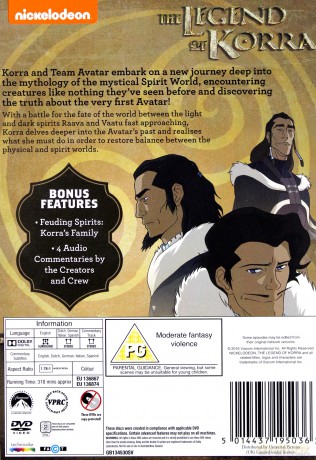 The Legend of Korra, Book Two: Spirits (Legenda Korry) [DVD]