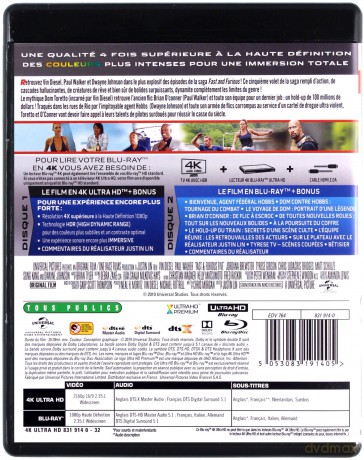 Szybcy i wściekli 5 [Blu-Ray 4K]+[Blu-Ray]