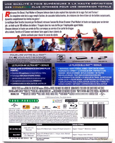 Szybcy i wściekli 5 [Blu-Ray 4K]+[Blu-Ray]