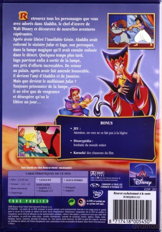 Aladyn: Powrót Dżafara (Disney) [DVD]