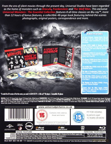 Universal Classic Monsters - The Essential Collection [BOX] [8xBlu-Ray]
