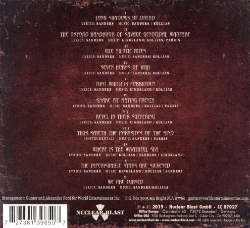 Nile: Vile Nilotic Rites (Limited) (digipack) [CD]